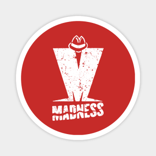 Madness - Retro White Magnet